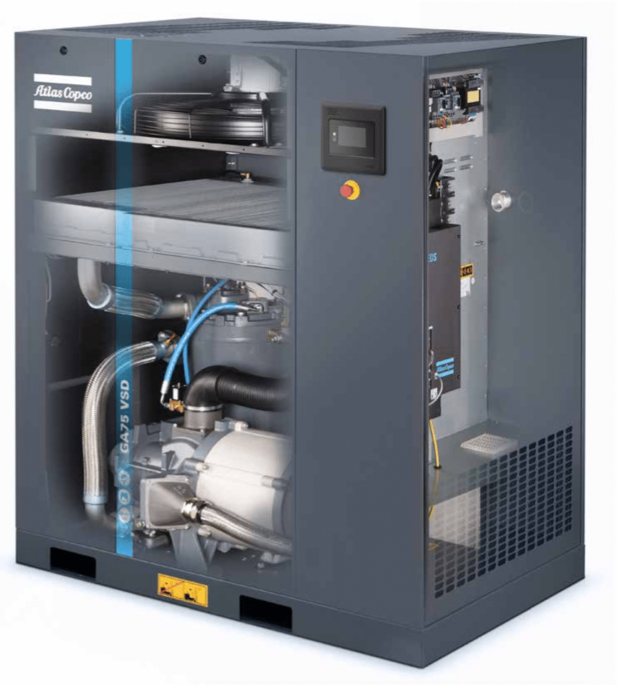 GA15-GA22 Atlas Copco Rotary Screw Air Compressors (Oil Injected) 5 Air Compressors of Atlas Copco