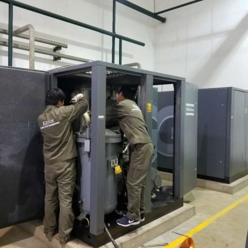 1616 7345 80 Second Hand GA160 Air End - Atlas Rotary Screw Air Compressor 11 Atlas Air End from China