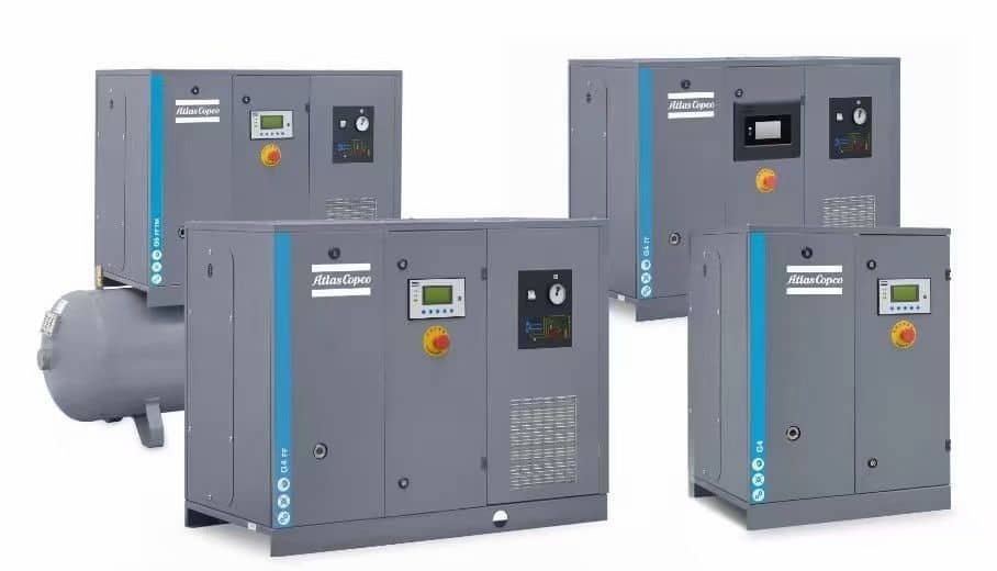 GA45, GA45+ Atlas Copco 60HP Oil Injected Air Compressors 4 Atlas Copco Air Compressors - China Distribution Network CPMC 2