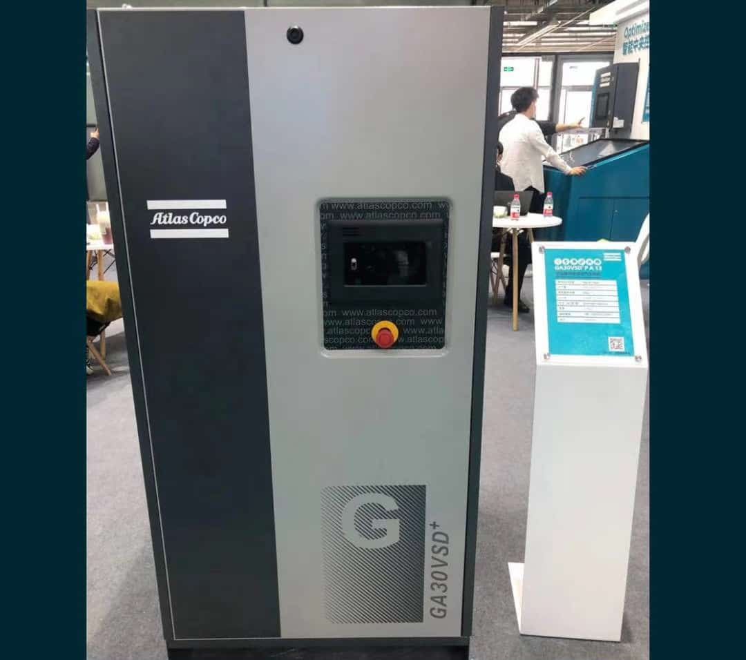 GA30 Atlas Copco 40HP Rotary Screw Air Compressor 7.5-8.5-10.5-13bar 3 Atlas GA30VSD+ air compressor and spare parts China dealer