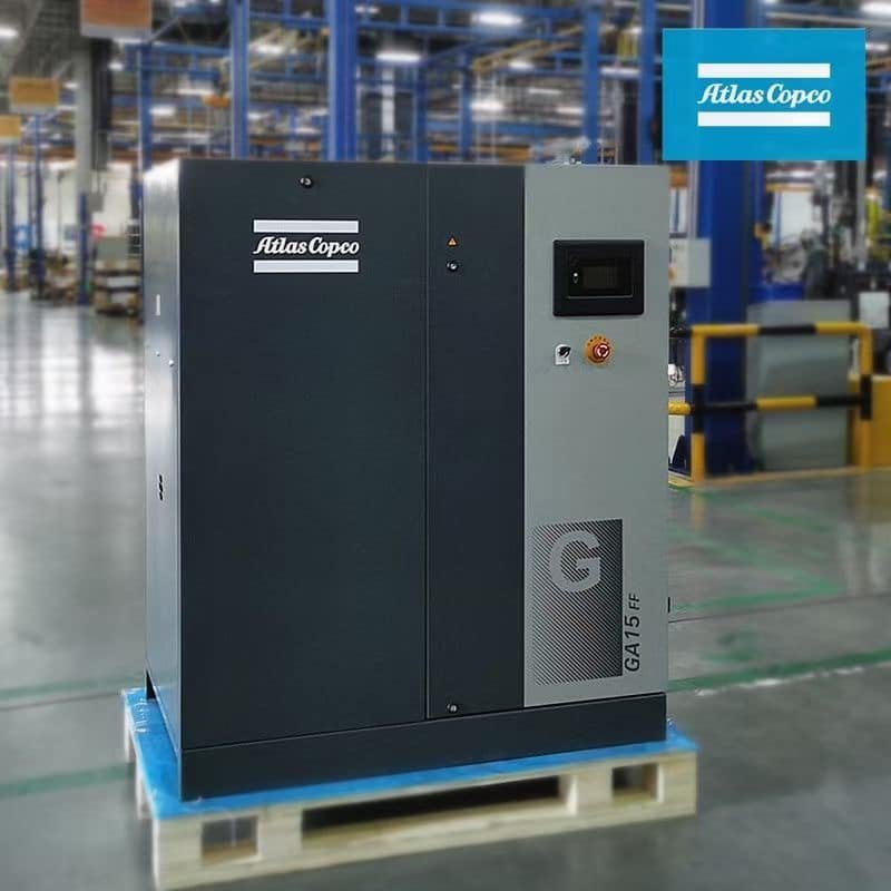 GA15-GA22 Atlas Copco Rotary Screw Air Compressors (Oil Injected) 3 GA15FF Air Compressor Atlas Copco China Distribution