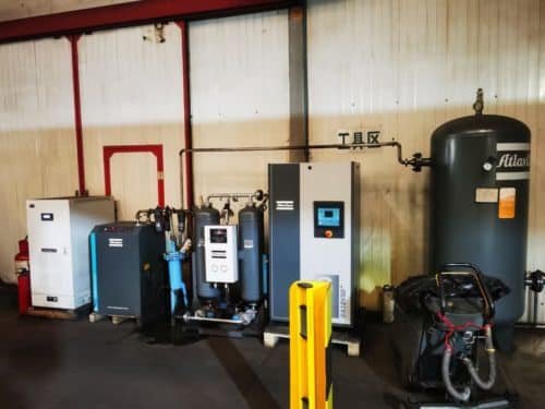 GA18 25Hp 18 Kw Atlas Copco Rotary Screw Air Compressors 9 GA18VSD+ Atlas Rotary Screw Oil Injected Air Compressor