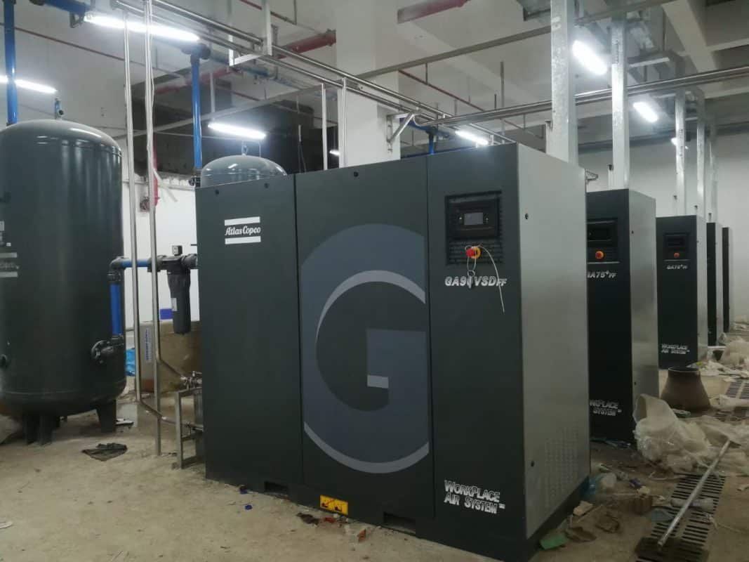 GA75 VSD,GA90 VSD Aircooled/Watercooled Atlas Copco Air Compressors Spare Parts Section 4 GA90VSDFF Atlas Copco Chengdu Pudding Mechatronic Co CPMC