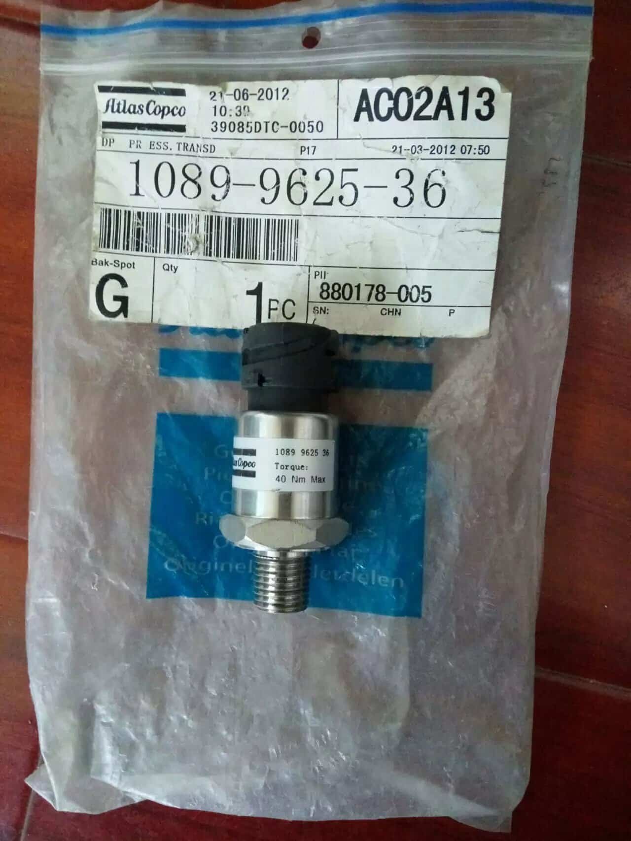 1089962513 ORIGINAL PRESSURE SENSOR - Atlas Copco China Supplier 5 1089962513-1089962536 Original Pressure Sensor China Supplier