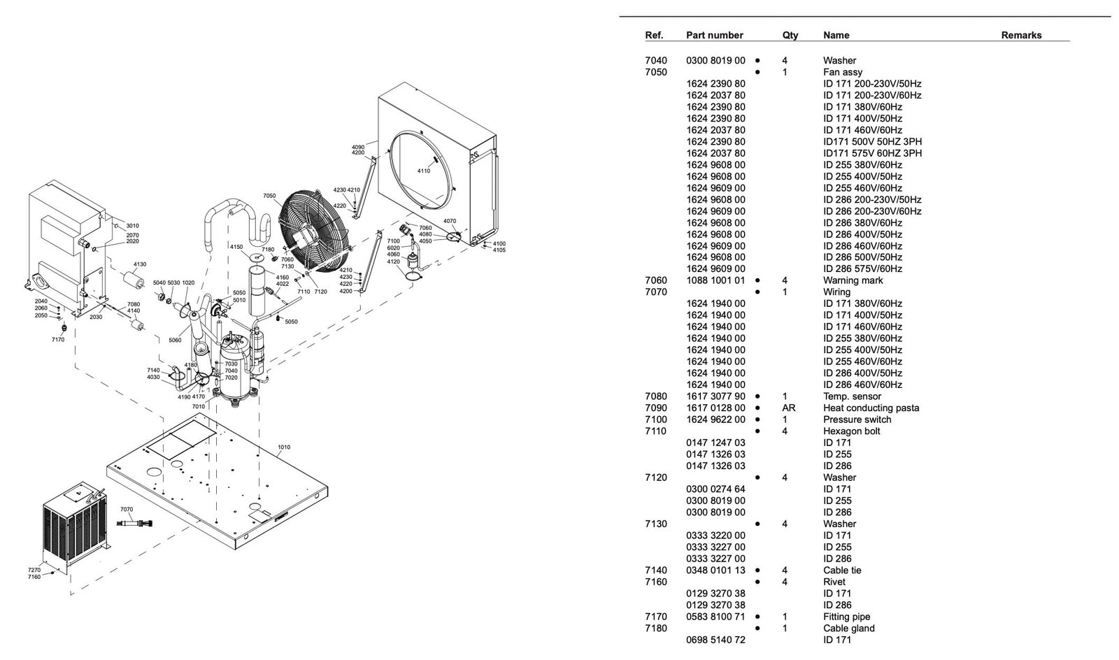 GA 55 Atlas Copco Fan Assy Genuine Original Part from China Air Compressors Trade