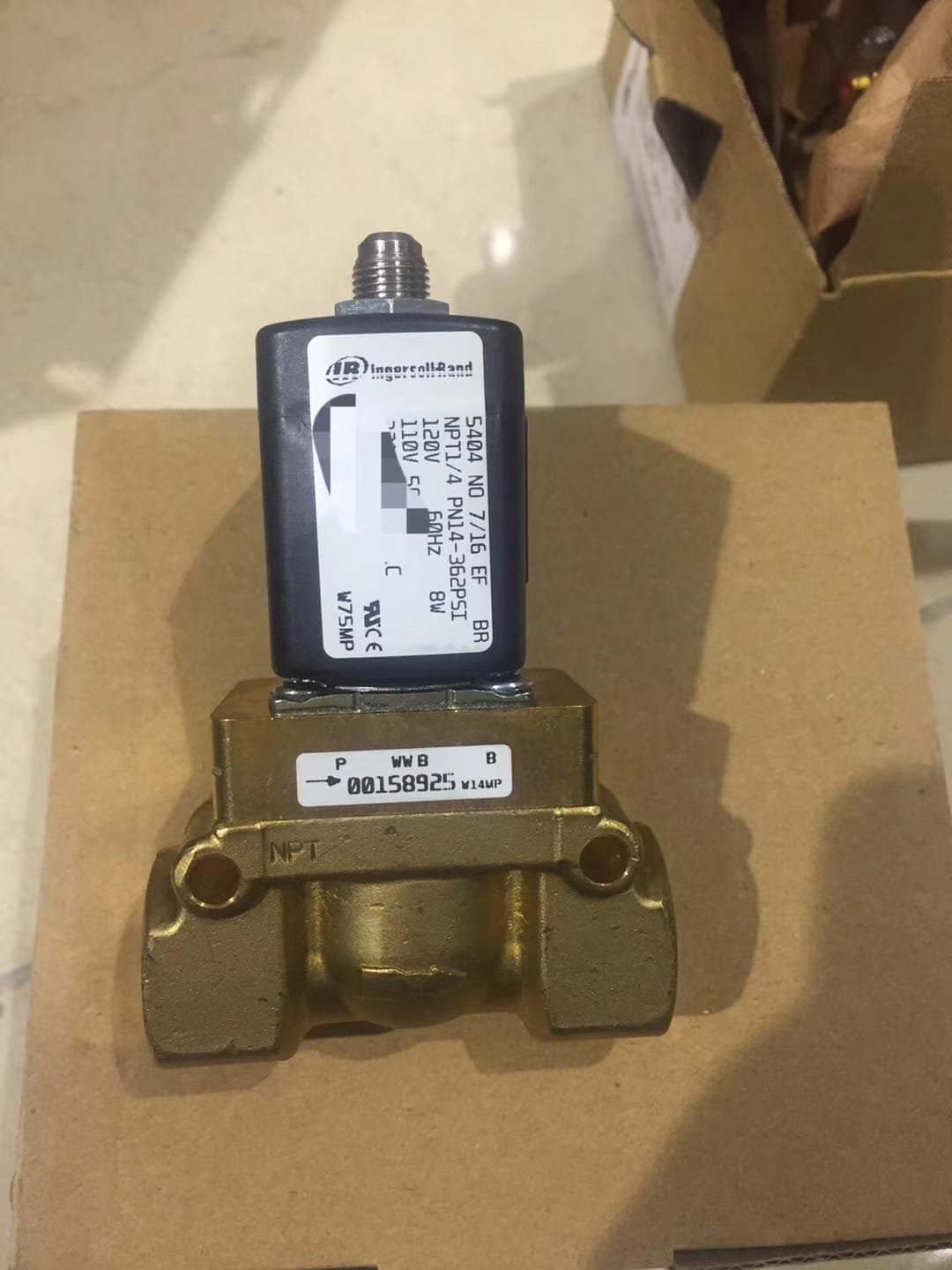 00158925 Ingersoll Rand Original Genuine Solenoid Valve China Supplier 6 00158925 Ingersoll Rand Original Solenoid Valve China Supplier