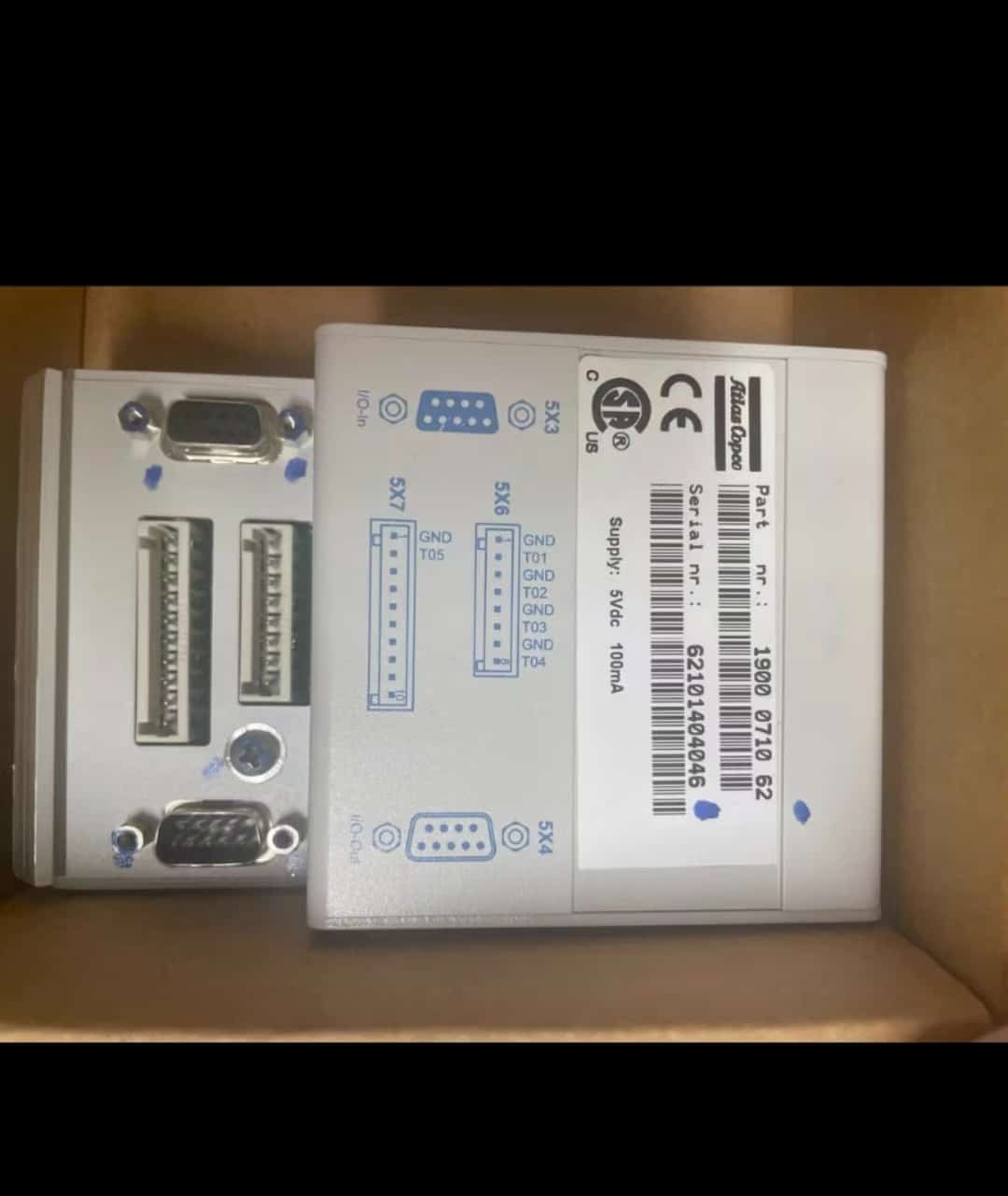 1900 0710 62 Original Atlas Copco CONTROLLER Panel With Program 3 1900 0710 62 Atlas Copco Regulator