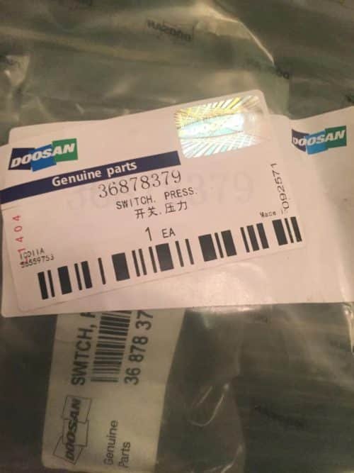 36878379 SWITCH PRESS GENUINE ORIGINAL Doosan Portable Parts