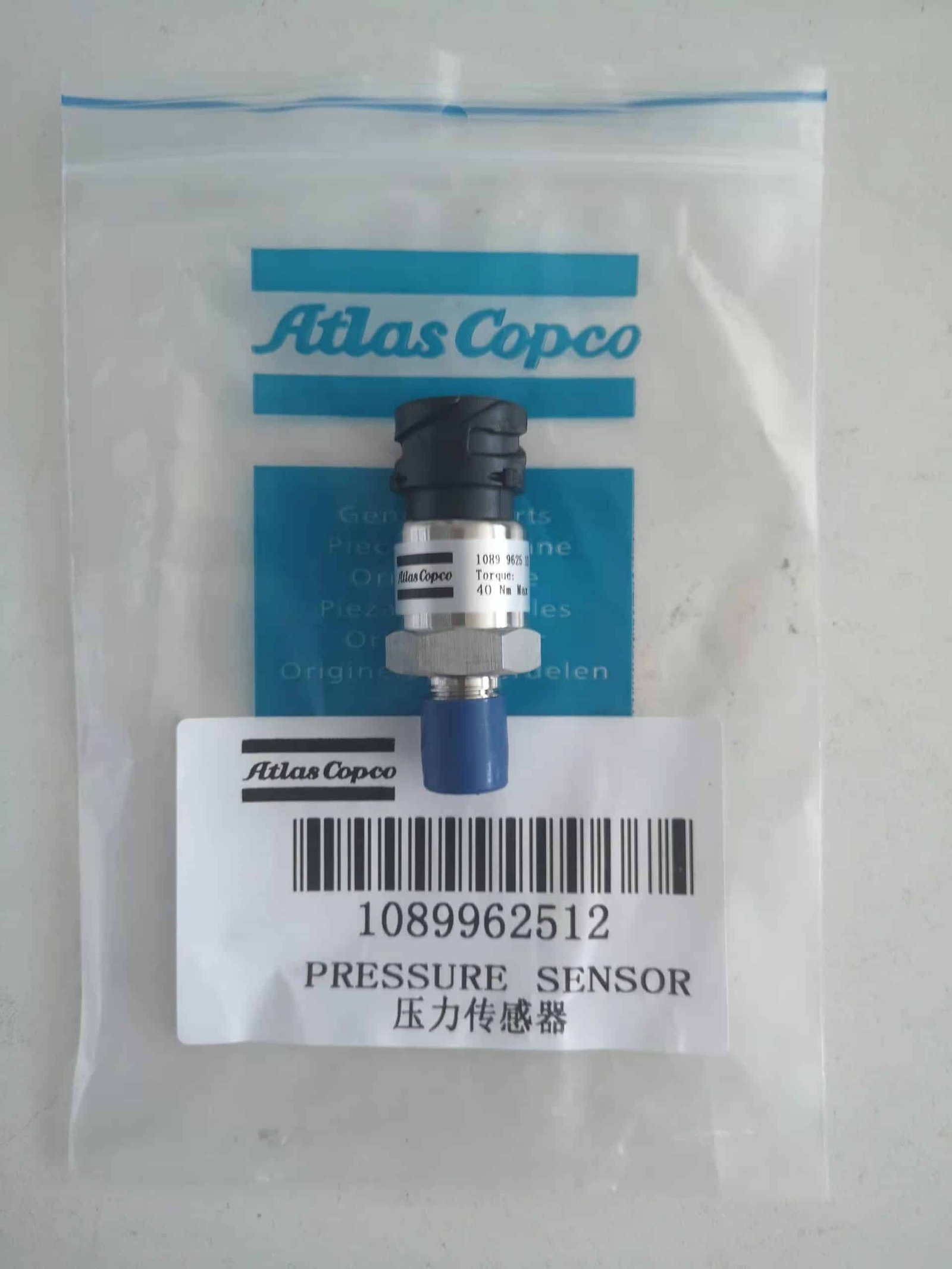 1089 9625 13 Atlas Copco ORIGINAL Sensor Pressure China Supplier 3 ORIGINAL Atlas Copco Sensor Pressure 1089962512