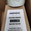 22351654 GENUINE Water Filter Doosan from Trustworthy China Supplier 1 22351654 Ingersoll Rand Original Water Filter China Supplier