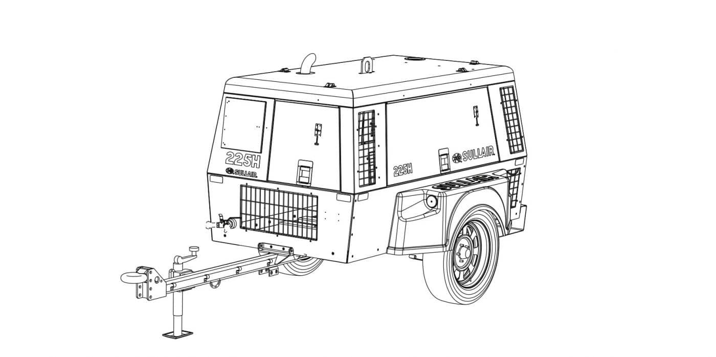寿力移动空压机 225H 260 配件清单目录 2022 中国供应商 1 Sullair portable air compressors